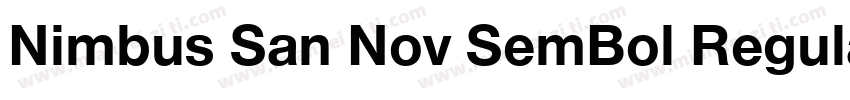 Nimbus San Nov SemBol Regular字体转换